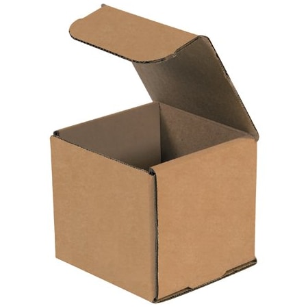 Bsc Preferred 4 x 4 x 4'' Kraft Corrugated Mailers, 50PK BUY00025460